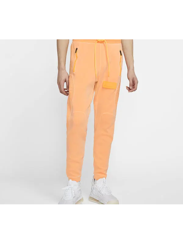 Спортивные штаны Air Jordan 23 Engineered Rubber Knit Sports Pants Orange — изображение 2 из 3, оранжевый