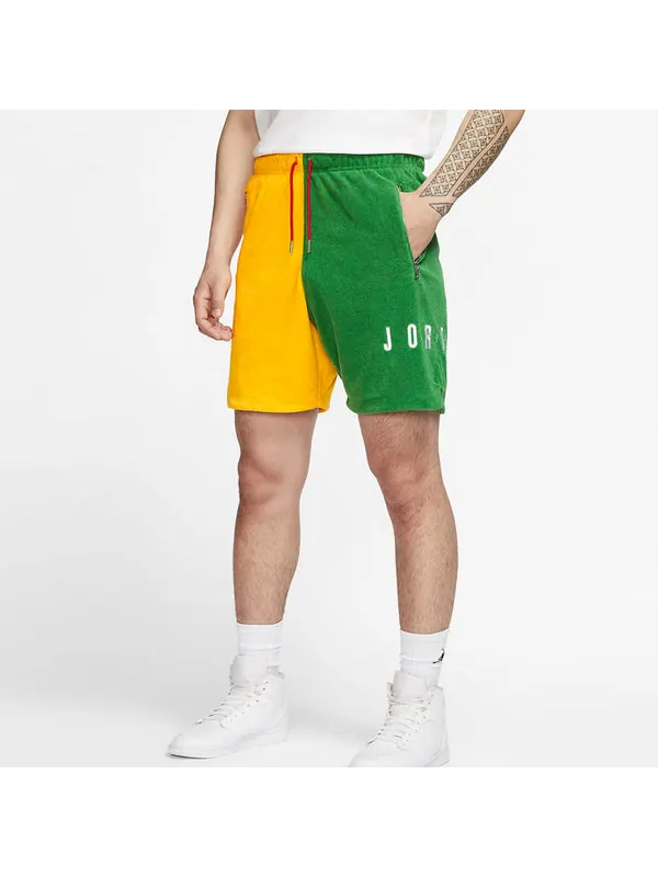 Шорты sport dna short for men yellow/green Air Jordan — изображение 3 из 4, жёлто-зеленый