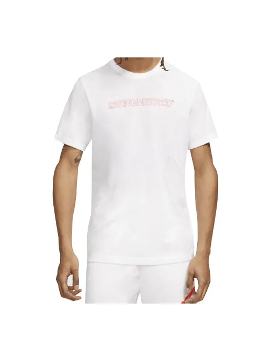 Футболка 23 engineered dri fit quick dry casual sports short sleeve white Air Jordan — изображение 1 из 2, белый
