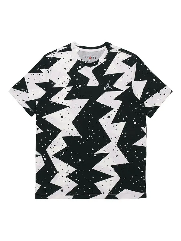Футболка ss20 черно- флэш-печать черно- Air Jordan — изображение 1 из 4, черный / белый