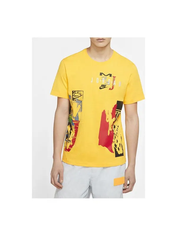 Футболка Air Jordan Sport Dna Short Sleeve Men's Yellow — изображение 1 из 3, желтый