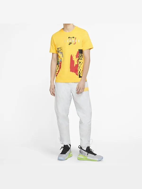 Футболка Air Jordan Sport Dna Short Sleeve Men's Yellow — изображение 3 из 3, желтый