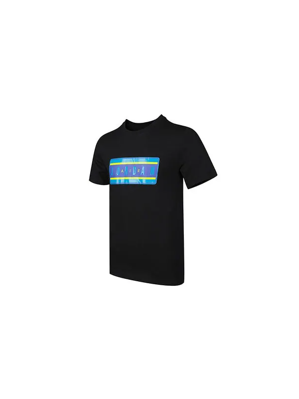 Футболка ordan наклейка ss crew athleisure casual sports короткий рукав Air Jordan — изображение 2 из 4, черный