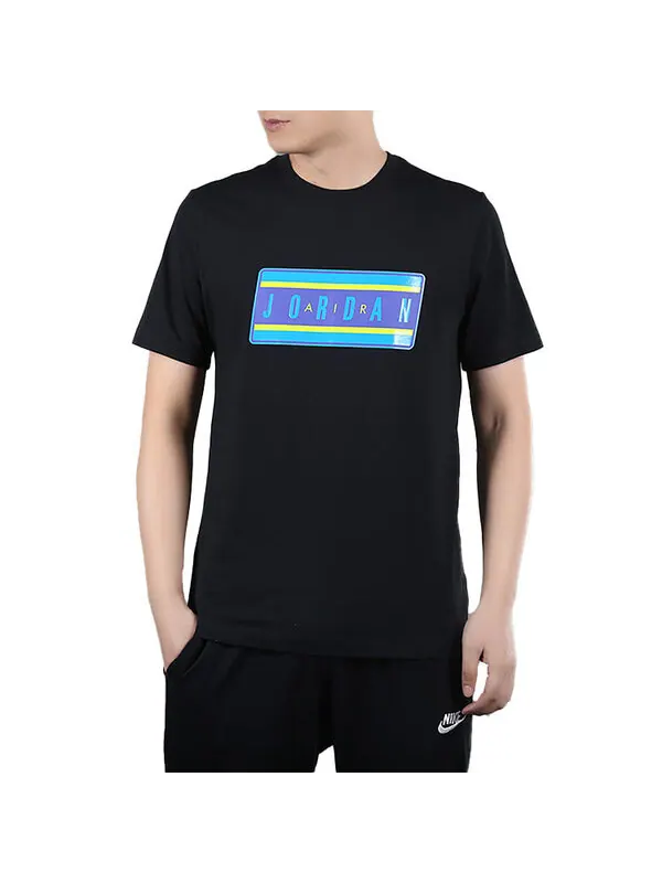 Футболка ordan наклейка ss crew athleisure casual sports короткий рукав Air Jordan — изображение 4 из 4, черный
