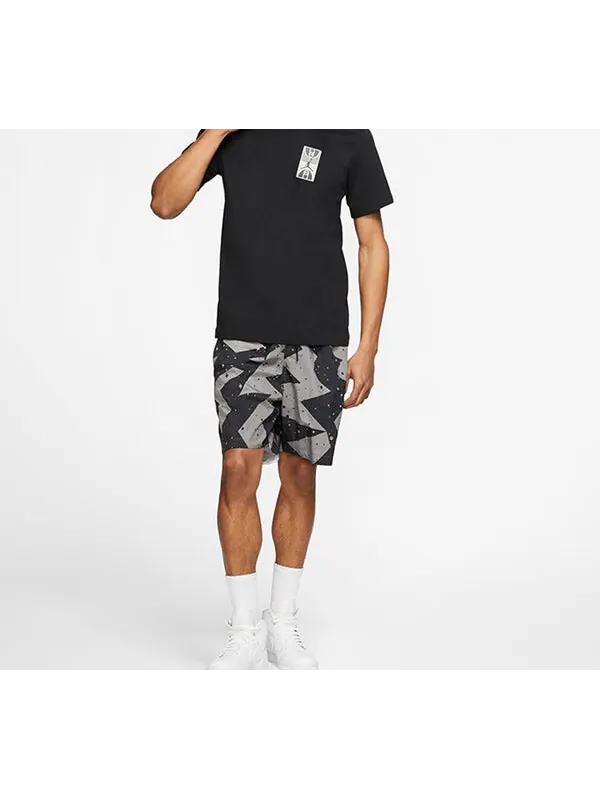 Футболка back stadium large printing short sleeve black Air Jordan — изображение 3 из 4, черный