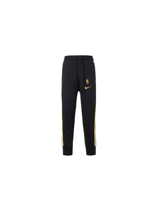Брюки nba los angeles lakers basketball small sports long pants black Nike — изображение 2 из 4, черный
