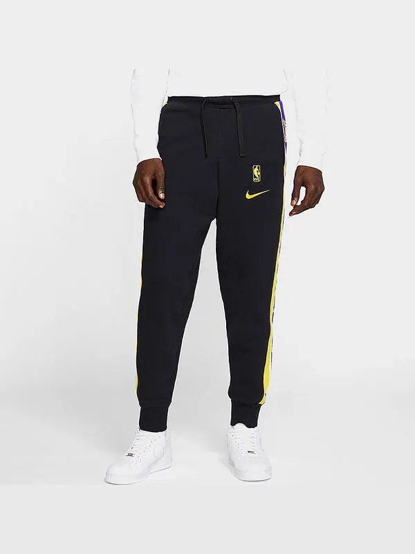 Брюки nba los angeles lakers basketball small sports long pants black Nike — изображение 4 из 4, черный