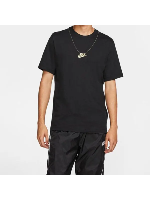 Футболка спортивная nsw cltr 4 мужские цепи короткий рукав Nike — изображение 2 из 3, черный