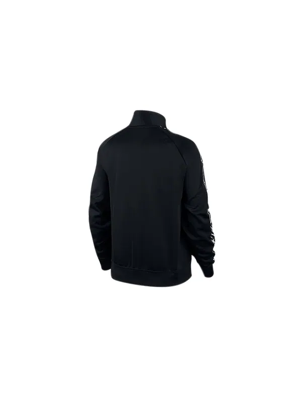 Куртка side logo stand collar zipper sports jacket black Nike — изображение 2 из 4, черный