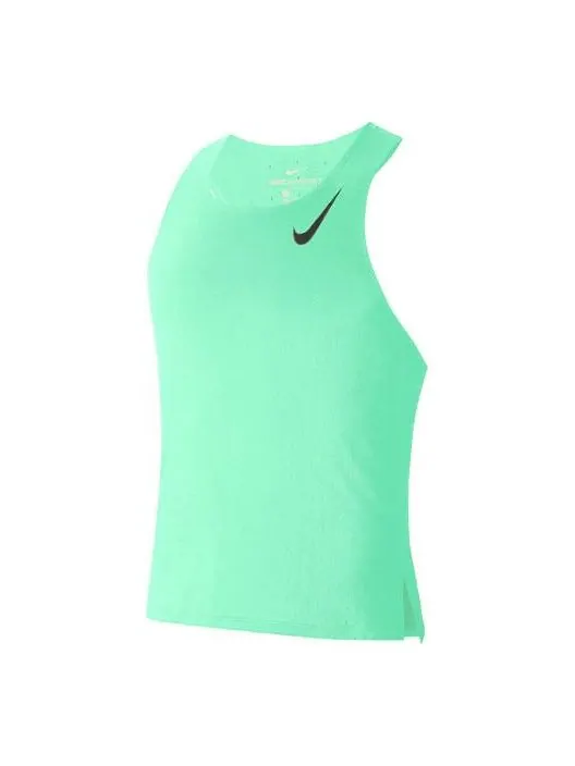 Жилет Nike AeroSwift Breathable Training Sports Running Vest Green — изображение 1 из 5, зеленый