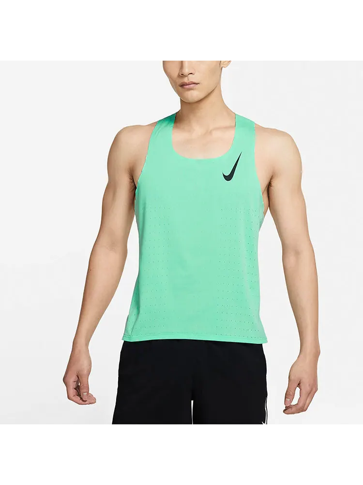 Жилет Nike AeroSwift Breathable Training Sports Running Vest Green — изображение 4 из 5, зеленый