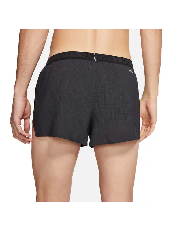 Шорты Aeroswift 2in short подкладка гоночные шорты Nike — изображение 2 из 2, черный/белый