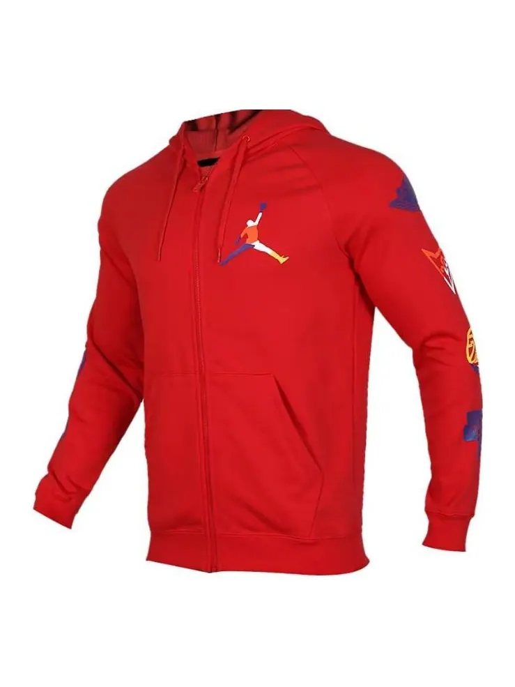 Куртка Air Jordan Rivals Loopback Hooded Jacket 'University Red' — изображение 1 из 2, красный