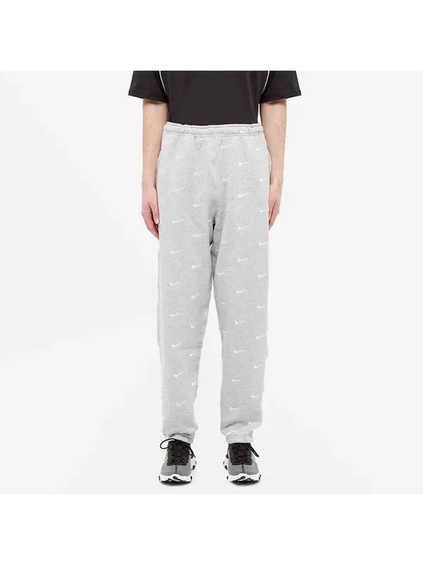 Брюки Men's Nike NRG Swoosh Logo Printing Casual Sports Pants/Trousers/Joggers Gray — изображение 3 из 4, серый