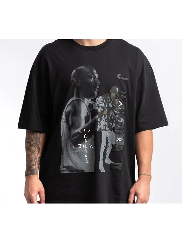 Футболка x кактус джек от travis scott футболка Air Jordan — изображение 3 из 4, черный