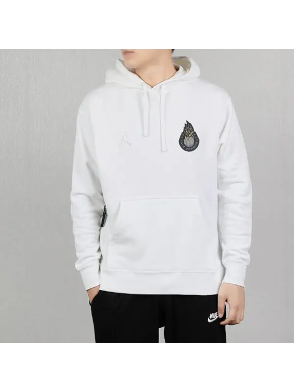 Толстовка Air Jordan Legacy Basketball hooded Pullover White — изображение 2 из 4, белый