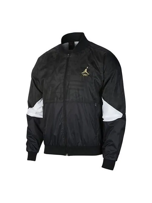 Куртка Air Jordan Stand Collar Casual Jacket Men's Black — изображение 1 из 4, черный