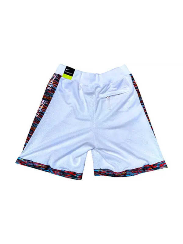 Шорты nba brooklyn nets ce city series basketball sports breathable quick dry shorts white Nike — изображение 2 из 2, белый
