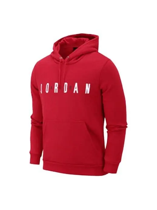 Толстовка Men's Air Jordan Sports Printing Logo Fleece Red — изображение 1 из 2, красный