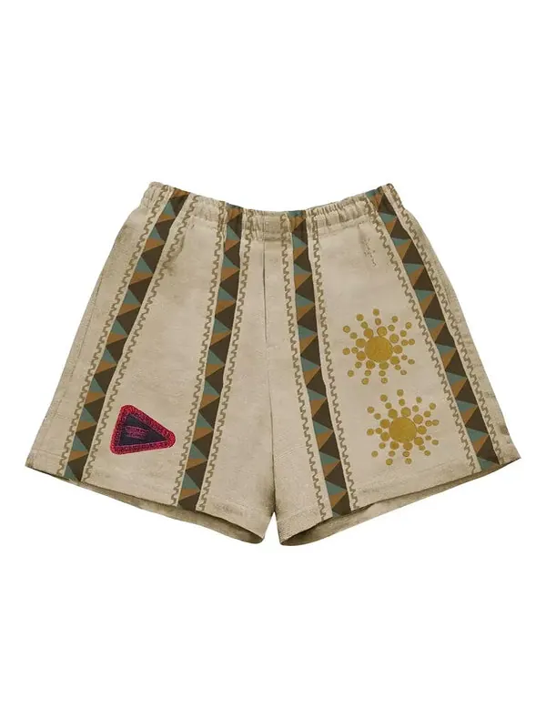 Шорты cactus jack starburst short 'cream' Travis Scott — изображение 1 из 2, кремовый/бежевый