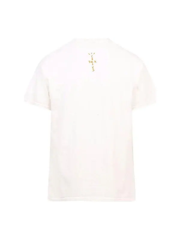 Футболка cactus jack flame t-shirt 'cream' Travis Scott — изображение 2 из 2, бежевый