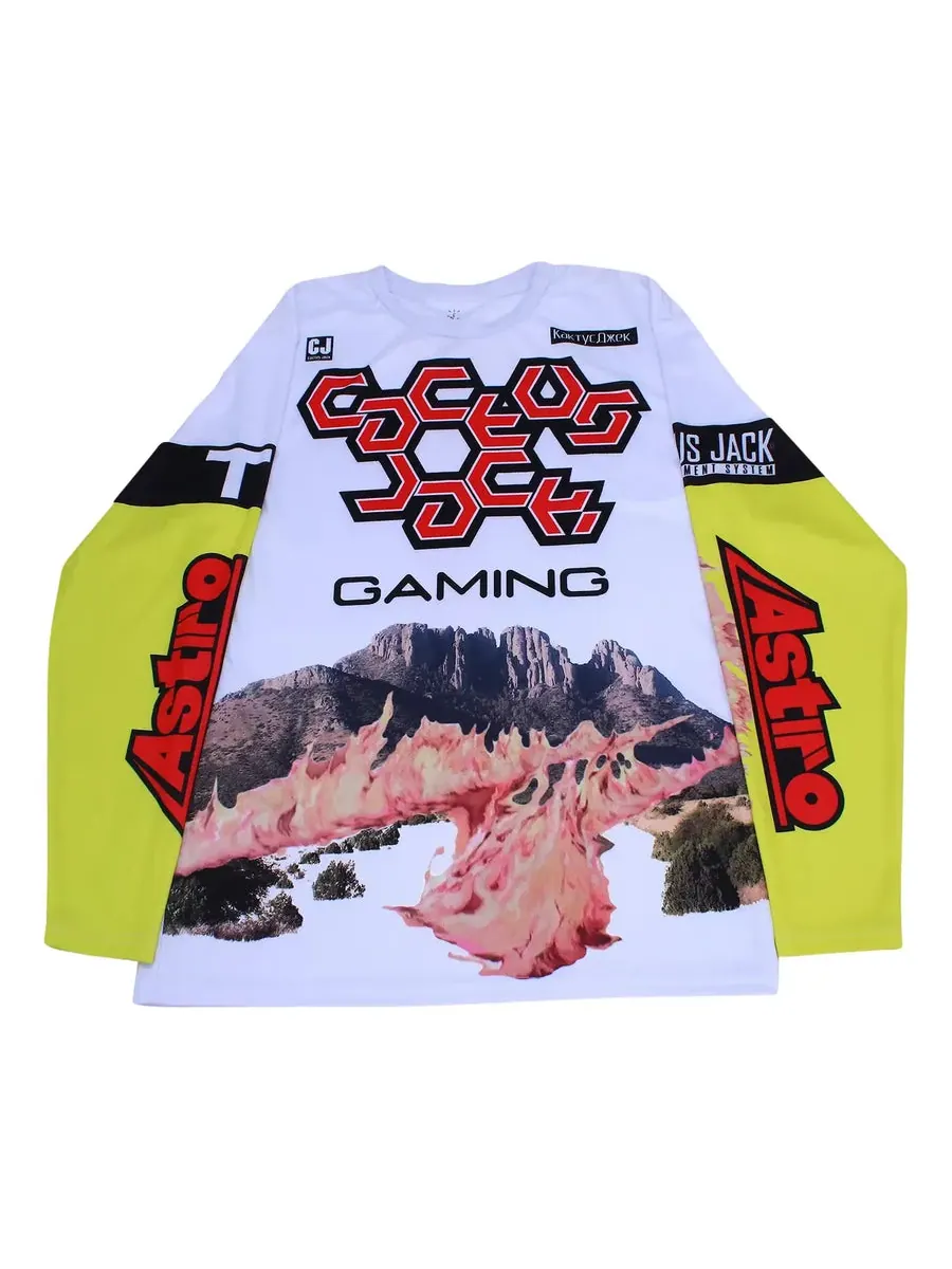 Джерси Travis Scott Cactus Jack The Scotts Gaming II Long-Sleeve Jersey 'White' — изображение 1 из 2, белый
