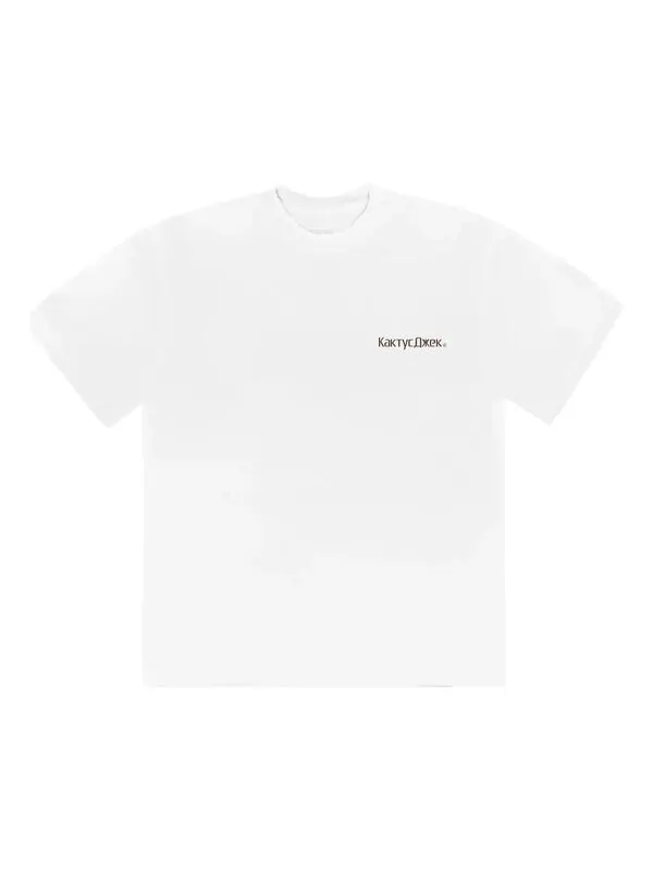 Футболка cactus jack the scotts rage emote t-shirt 'white' Travis Scott — изображение 1 из 2, белый