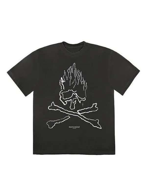 Футболка cactus jack for mastermind skull t-shirt 'black' Travis Scott — изображение 1 из 2, черный