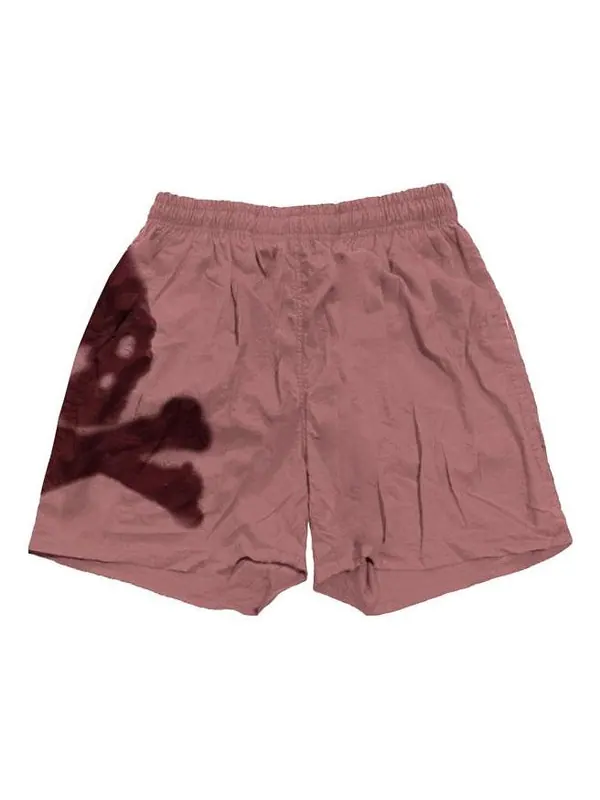 Шорты cactus jack for mastermind skull shorts 'washed red' Travis Scott — изображение 2 из 2, красный