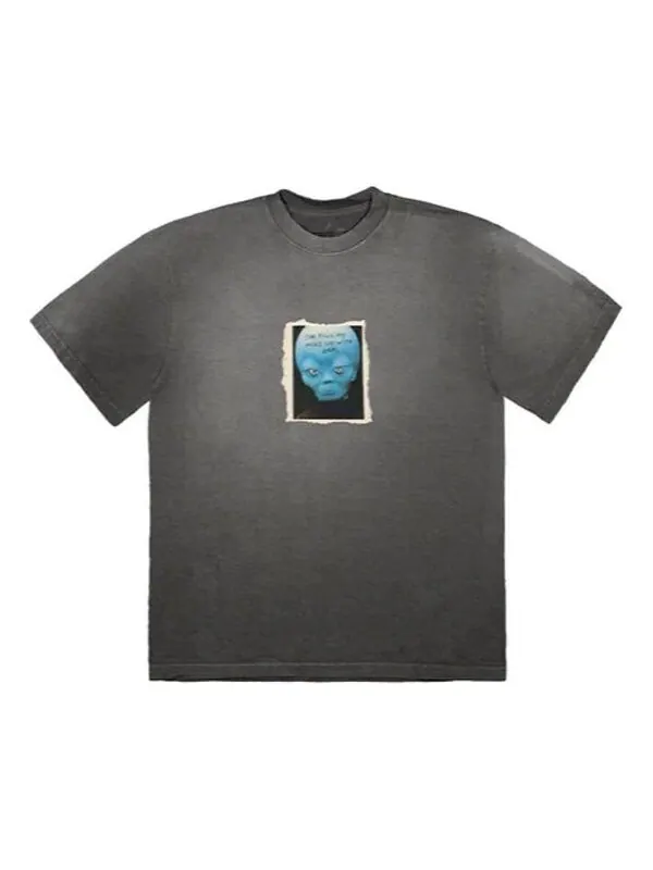 Футболка highest in the room alien t-shirt 'black' Travis Scott — изображение 1 из 2, черный