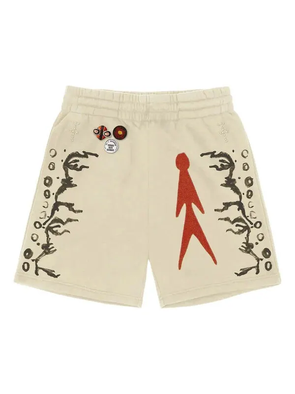 Шорты cactus jack fw22 character shorts 'natural' Travis Scott — изображение 1 из 2, бежевый