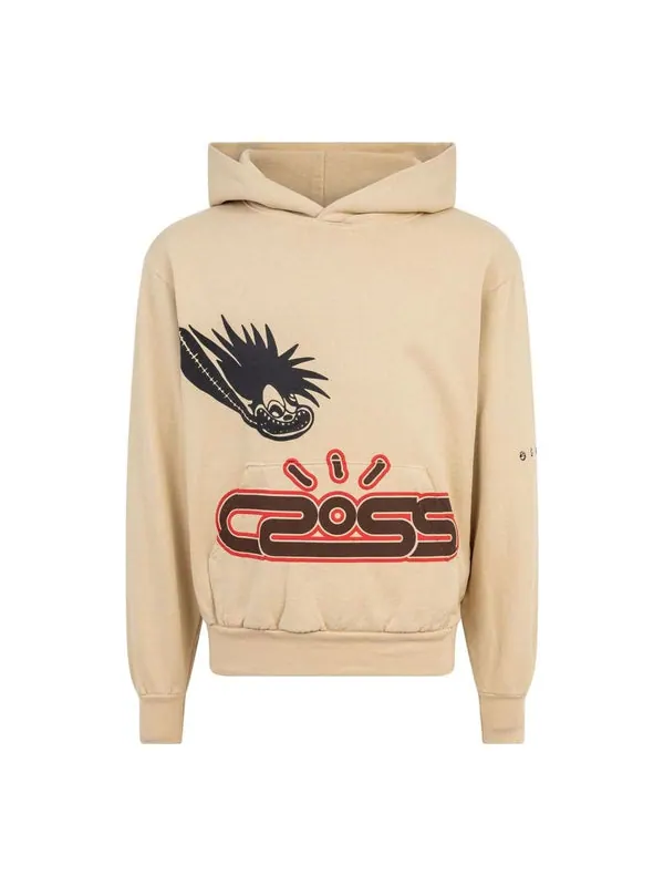 Толстовка cactus jack fw22 motor sport hoodie 'medium olive' Travis Scott — изображение 1 из 2, оливковый