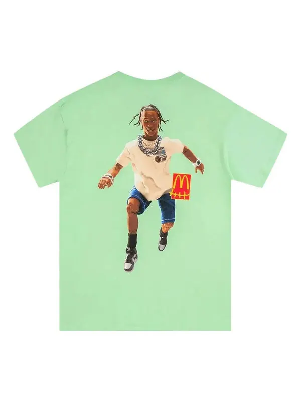 Футболка cactus jack x mcdonald's action figure series iv t-shirt 'mint' Travis Scott — изображение 2 из 2, мята