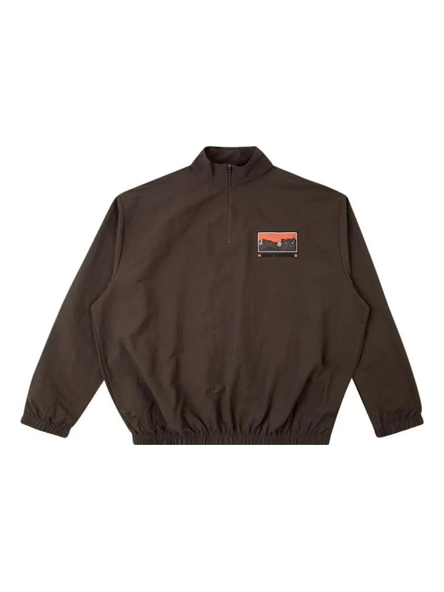 Куртка Travis Scott Cactus Trails Half-Zip Windbreaker 'Brown' — изображение 1 из 2, коричневый
