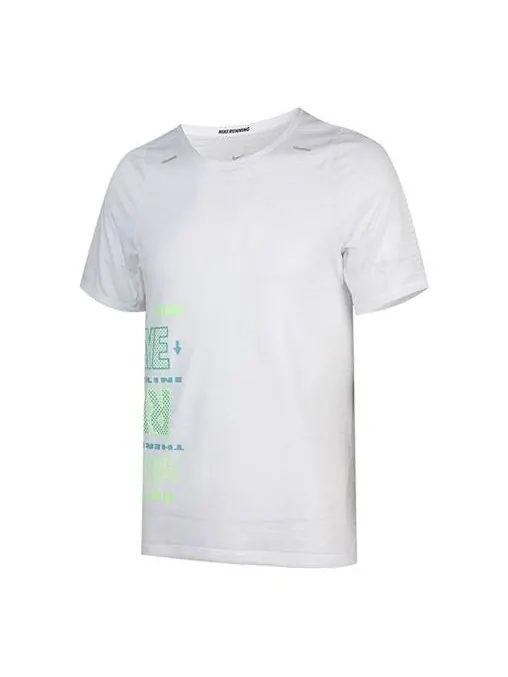 Футболка rise 365 future fast run running с коротким рукавом Nike — изображение 1 из 3, белый