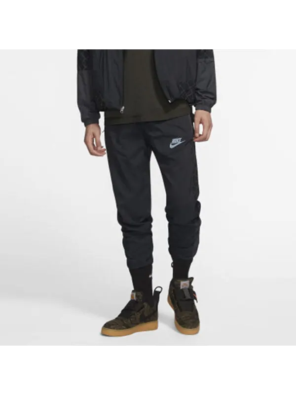 Брюки sportswear woven zipper sports long pants black Nike — изображение 3 из 4, черный