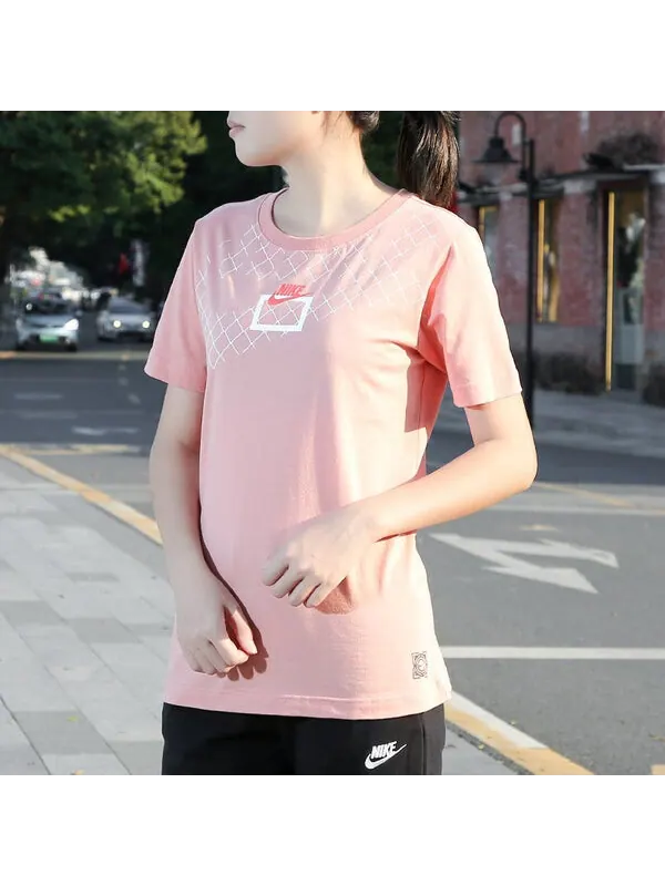 Футболка спортивная одежда обруч мечта круглый вырез короткий рукав Nike — изображение 3 из 3, розовый