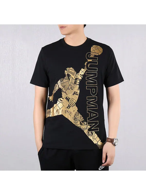 Футболка jumpman flying man с принтом логотипа короткий рукав Air Jordan — изображение 3 из 4, черный