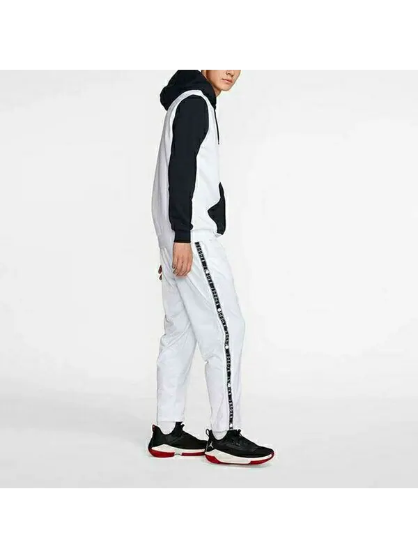 Толстовка Men's Air Jordan Colorblock Logo Printing Fleece Lined Stay Warm Hooded Pullover Sports — изображение 3 из 3