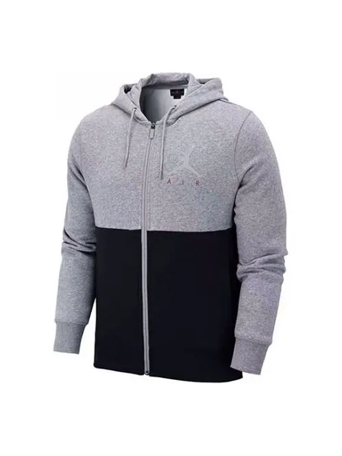 Куртка Air Jordan Basketball Casual Sports Hooded Jacket Black Gray Colorblock — изображение 1 из 2, мульти