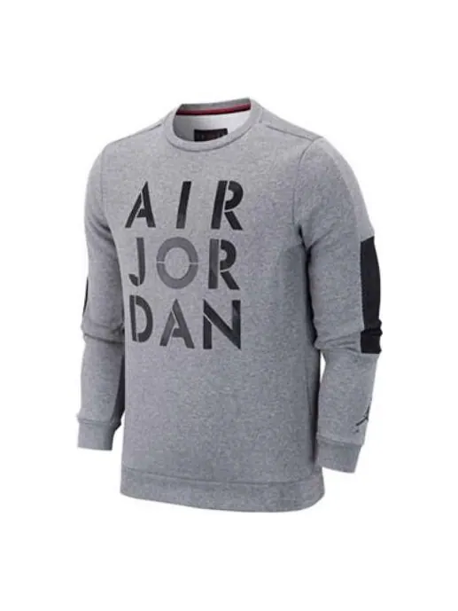 Толстовка Air Jordan Word Mark Long Sleeve 'Grey' — изображение 1 из 1, серый/мульти