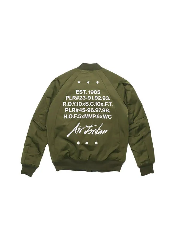 Куртка Air Jordan MA-1 Patch Logo Jacket Green — изображение 2 из 4, зеленый