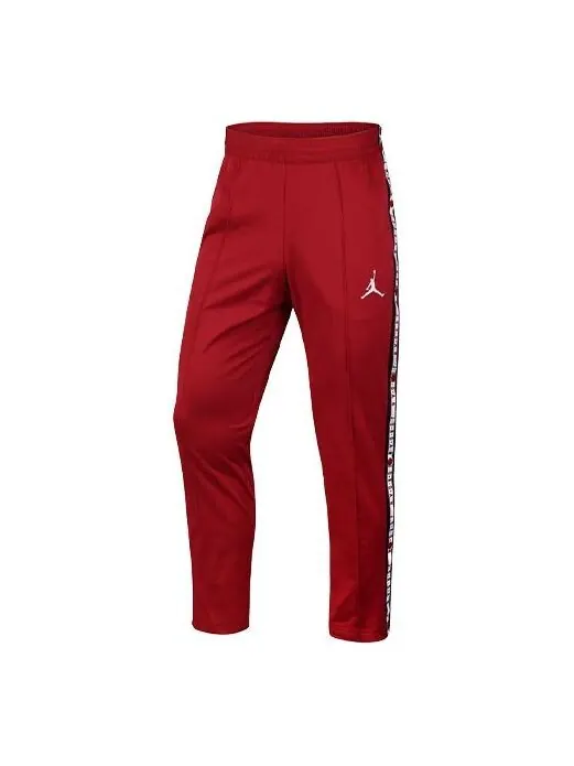Спортивные штаны Air Jordan Side Logo Printing Sports Long Pants Red — изображение 1 из 2, красный