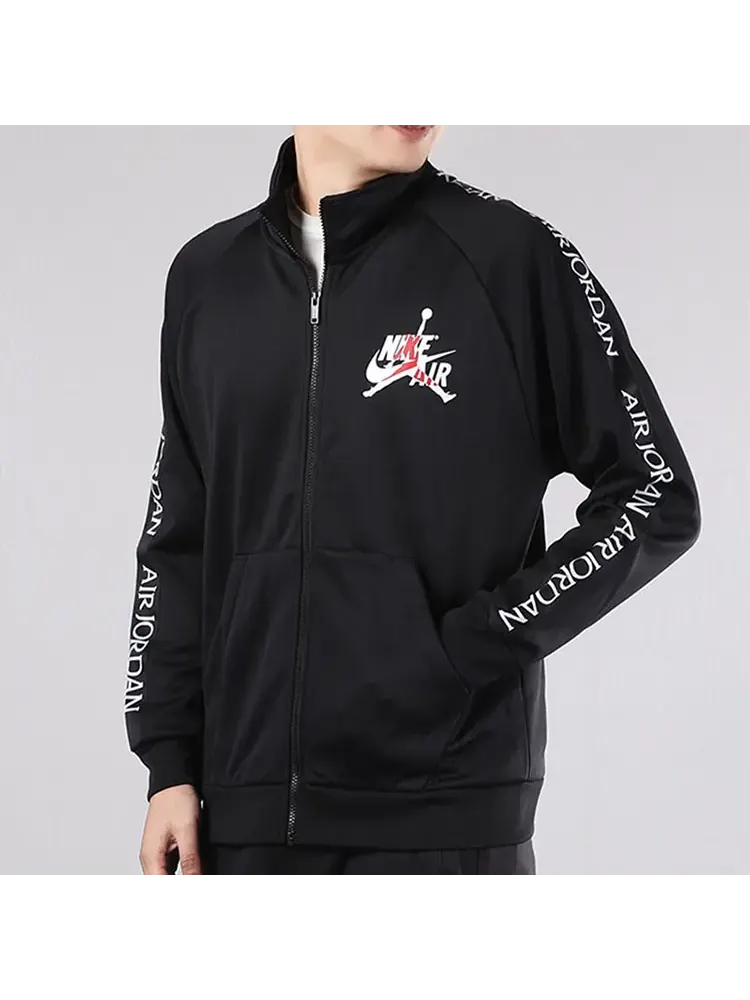 Куртка Jordan Stand up Collar Zipper — изображение 3 из 6, черный