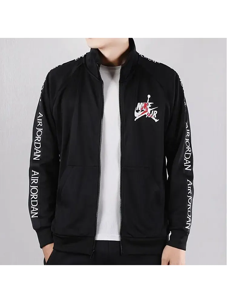 Куртка Jordan Stand up Collar Zipper — изображение 4 из 6, черный