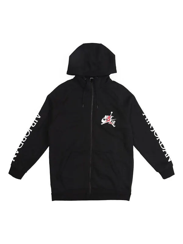 Толстовка Air Jordan Air hooded Basketball Sports Fleece Lined Jacket Black — изображение 1 из 4, черный
