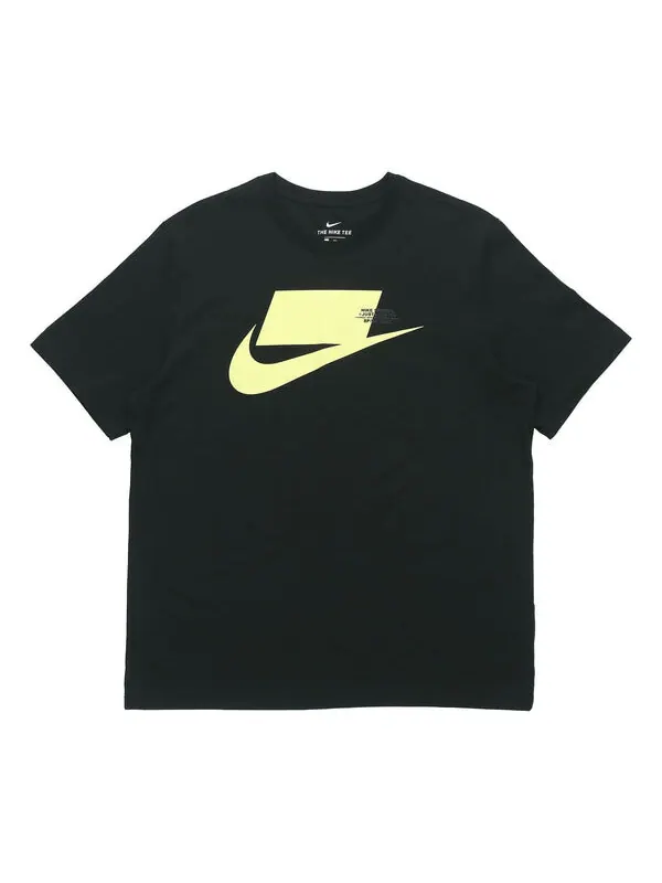 Футболка sportswear chest large printing short sleeve black yellow blackyellow Nike — изображение 1 из 4, желтый