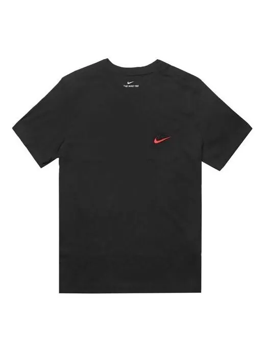 Футболка с логотипом pocket air однотонные с коротким рукавом Nike — изображение 1 из 4, черный