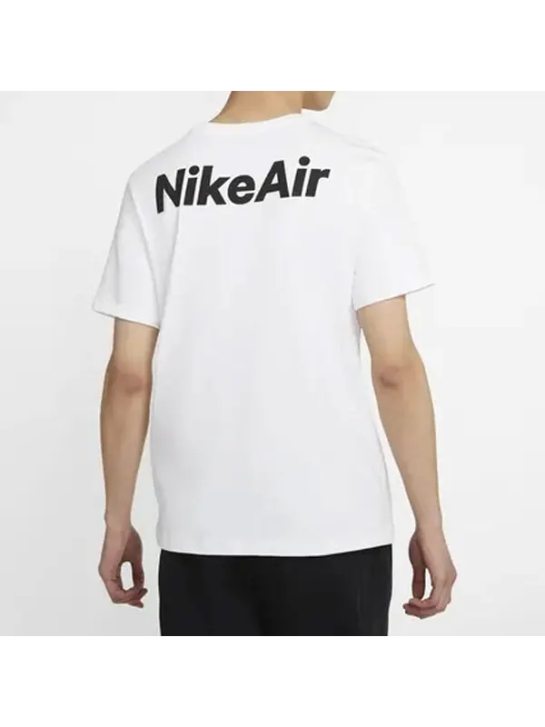 Футболка pocket air logo solid color short sleeve white Nike — изображение 4 из 4, белый