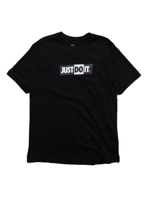 Футболка Nike Sportswear Short Sleeve 'JDI Logo Black' — изображение 1 из 4, черный
